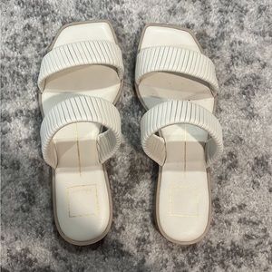 White Dolce Vita sandals